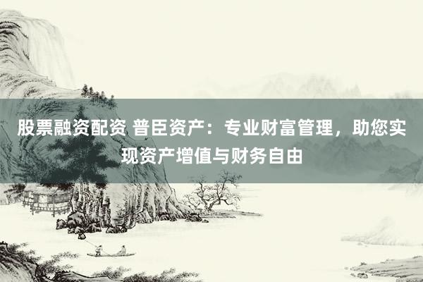 股票融资配资 普臣资产：专业财富管理，助您实现资产增值与财务自由