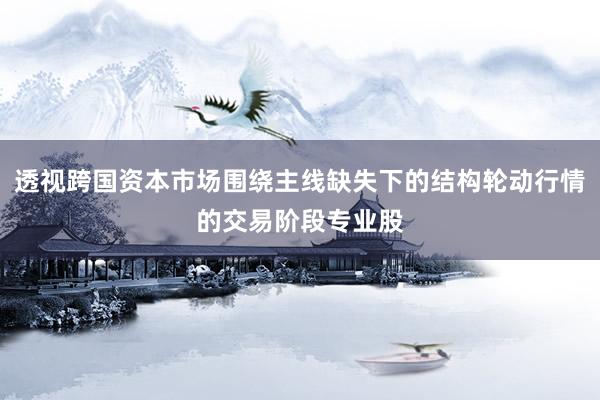 透视跨国资本市场围绕主线缺失下的结构轮动行情的交易阶段专业股
