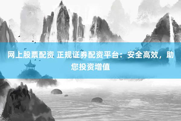 网上股票配资 正规证券配资平台：安全高效，助您投资增值